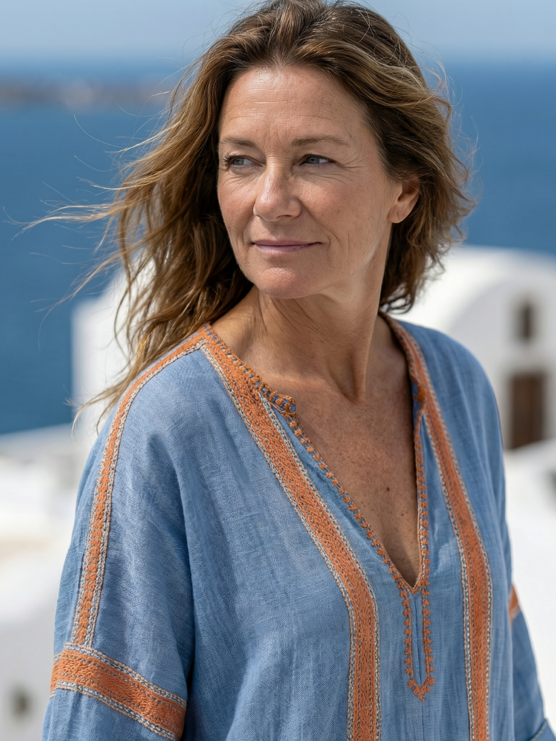 Daniela | L'Abito delle Righe Arancio
