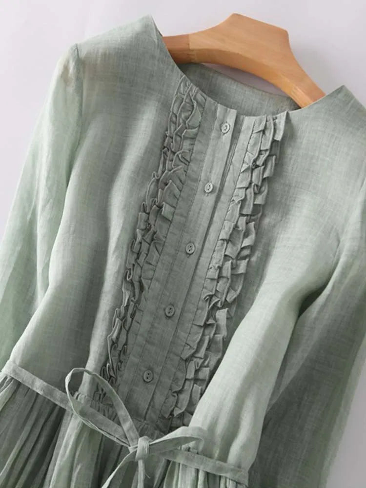 Naomi - Abito Shirt con Dettaglio a Lacci in Vita